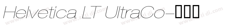 Helvetica LT UltraCo字体转换